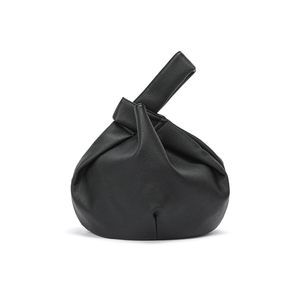 Wrist Knot Tote Bag Small Soft Leather Wristlet Handbags Elegant ^-^